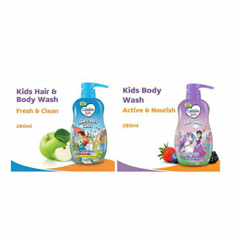 Cussons Kids Body Wash / Hair &amp; Body Wash 280ml