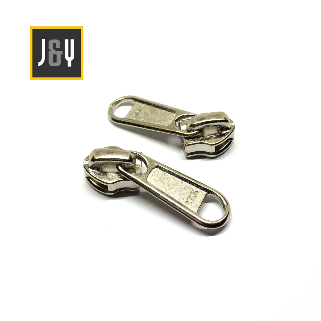 KEPALA RESLETING TAS YKK NO 10 NIKEL