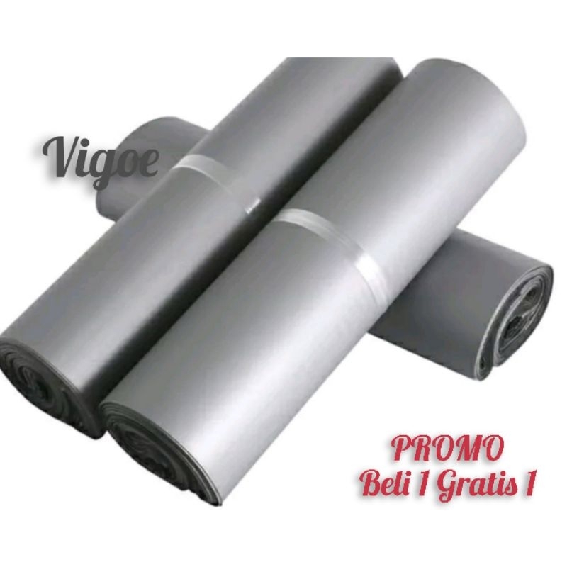 Plastik Polymailer/Plastik Packing Tebal isi 100pcs Abu-Abu Harga grosir