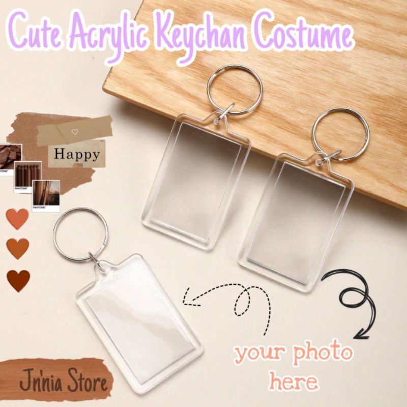 Custom keychains Acrylic || Gantungan kunci custom || Keychan Akrilik 2 sisi