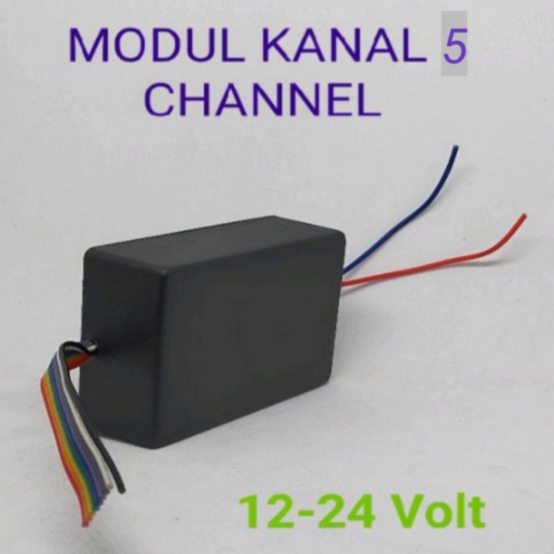 Modul led bak -kolong- bok 5 channel running 8 mode otomatis 12/24 volt