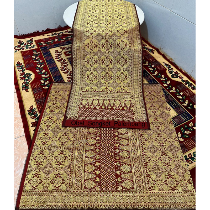 Songket Palembang Asli Tenun Tangan / Songket Gebeng Ori