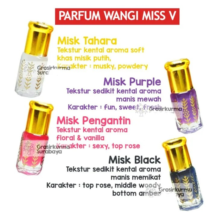 Misk Tahara Parfum Miss V Kewanitaan Minyak Wangi Mistahara Toharoh Taharah