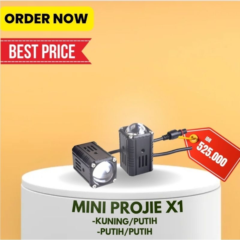 Mini Projie Nano X1 Mini Laser Led Lampu Tembak Mobil Motor Not Saber Nano Pro7 Hapag Duromoto Aes V