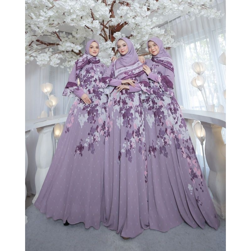 Azalia 2 set abaya scraft original brand by haliza syari