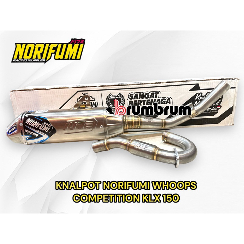 KNALPOT NORIFUMI WHOOPS COMPETITION GTR STANDARD KLX 150