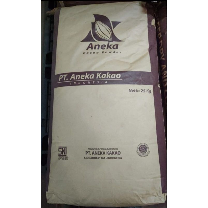 

COKLAT BUBUK ANEKA COCOA POWDER 25KG/SAK ASLI 100% KEMASAN ZAK