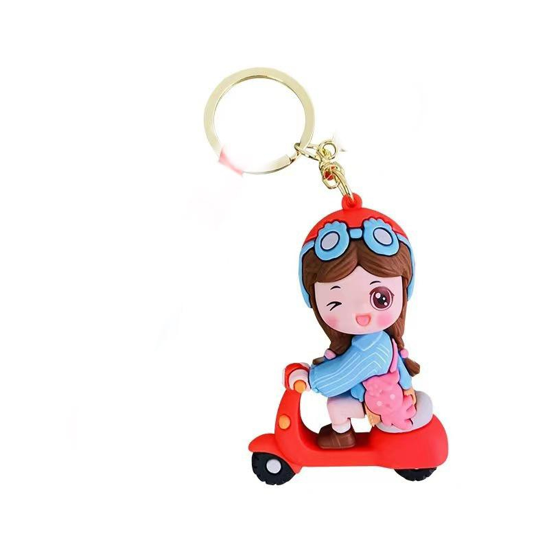 GANTUNGAN KUNCI KARAKTER SCOOTER GIRL / KEYCHAIN RUBBER SCOOTER GIRLS CUTE