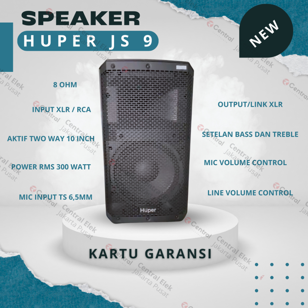 Speaker aktif huper js9 10 inch active speaker huper Js-9