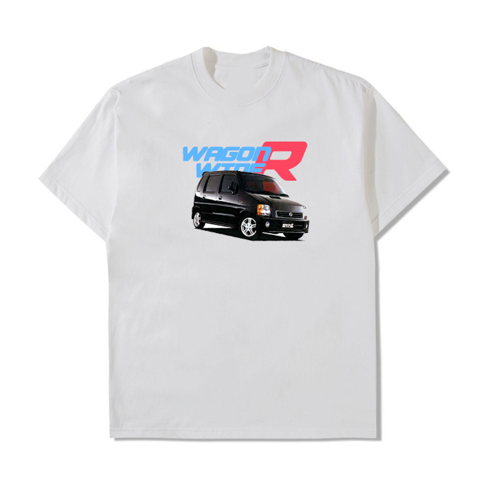 Tshirt Kaos suzuki Wagon R wide (Karimun kotak) - Putih