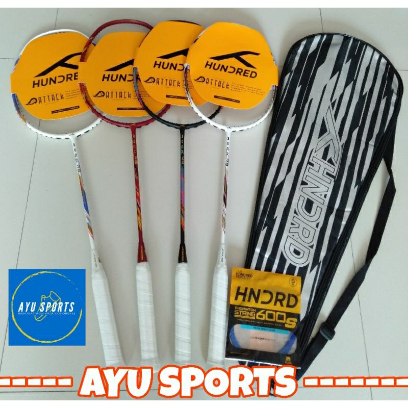 RAKET HUNDRED ROCK R8 RAKET BULUTANGKIS ORIGINAL