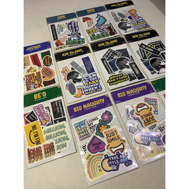 

sticker pack Ash Island Be’o B.I Big Naughty BOBBY DPR HANBIN Justhis version