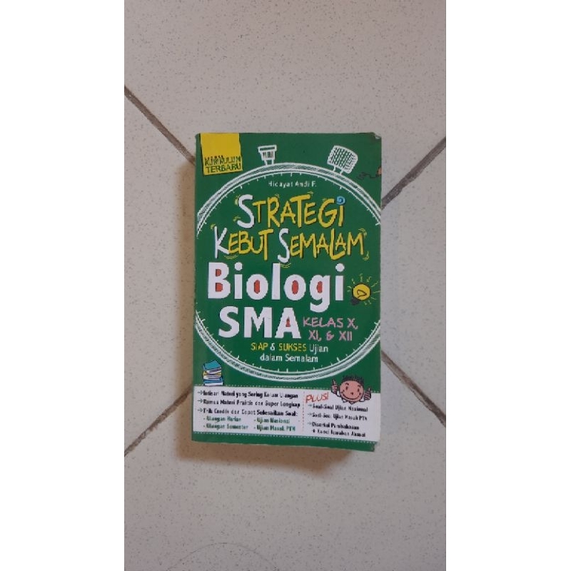 

PRELOVED BUKU SAKU BIOLOGI SMA UTBK SNBP SNBT