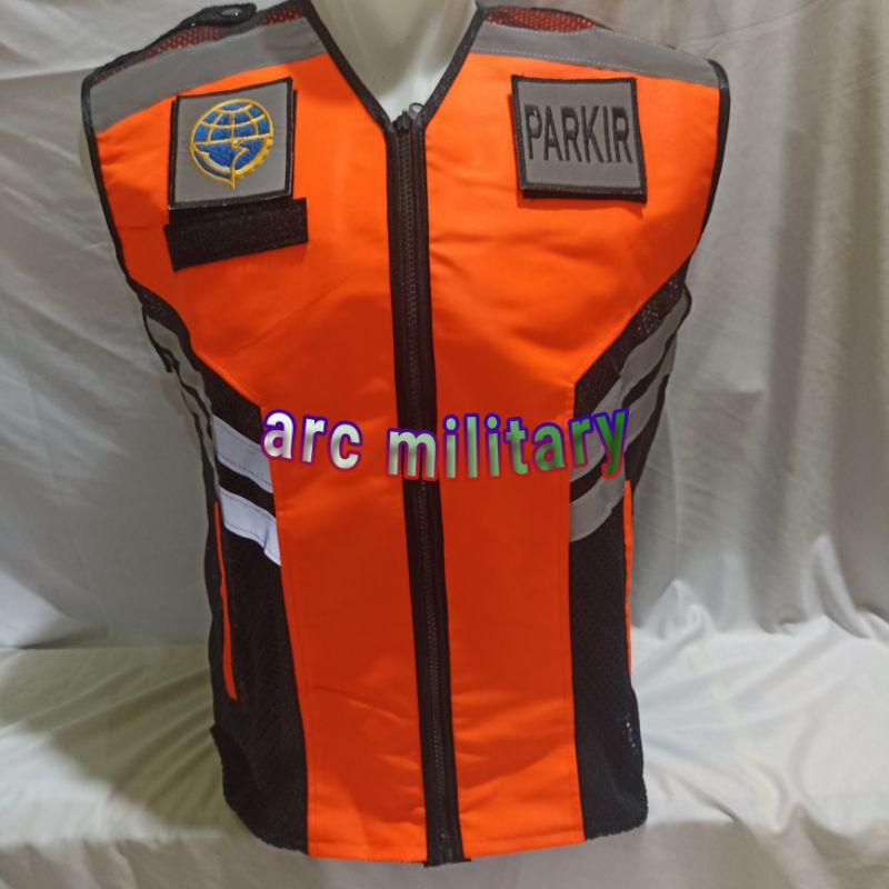 Rompi Parkir Bahan Taslan Ukuran S-3XL