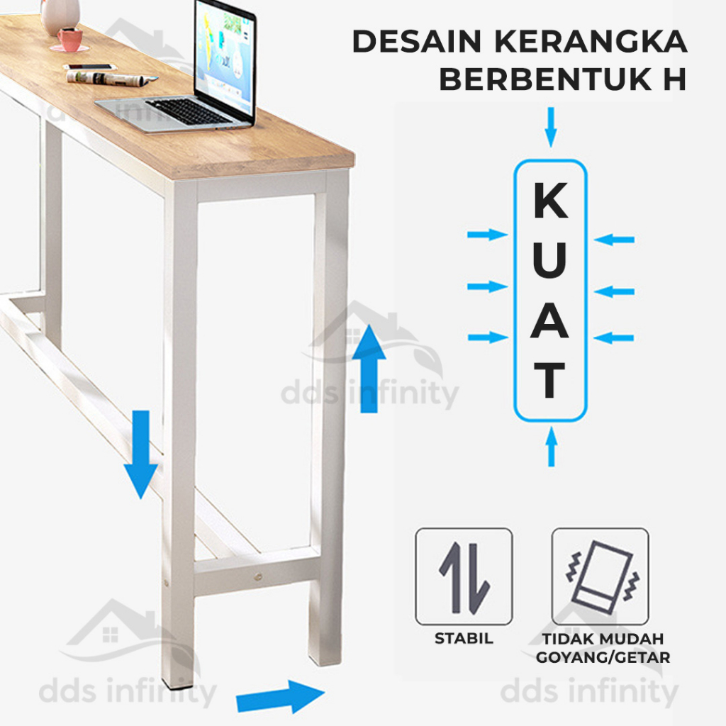 Meja Bar Minimalis Dapur Bambu Meja Makan Cafe Table