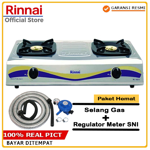 Rinnai Kompor 2 Tungku RI-522 E / Kompor Rinnai 2 Tungku RI-522E RI 522 E