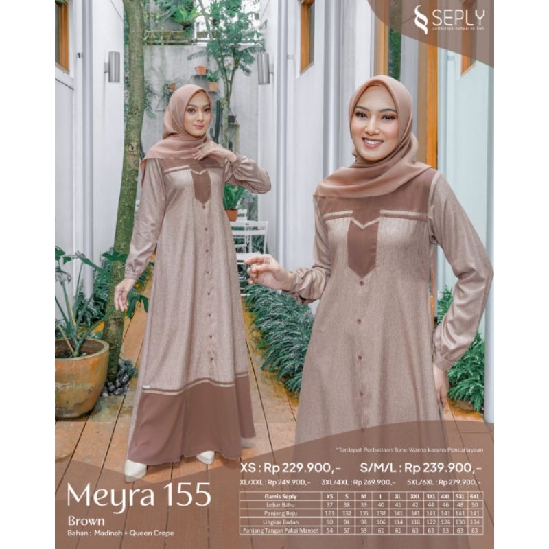 GAMIS MUSLIM WANITA MEYRA 155 SEPLY