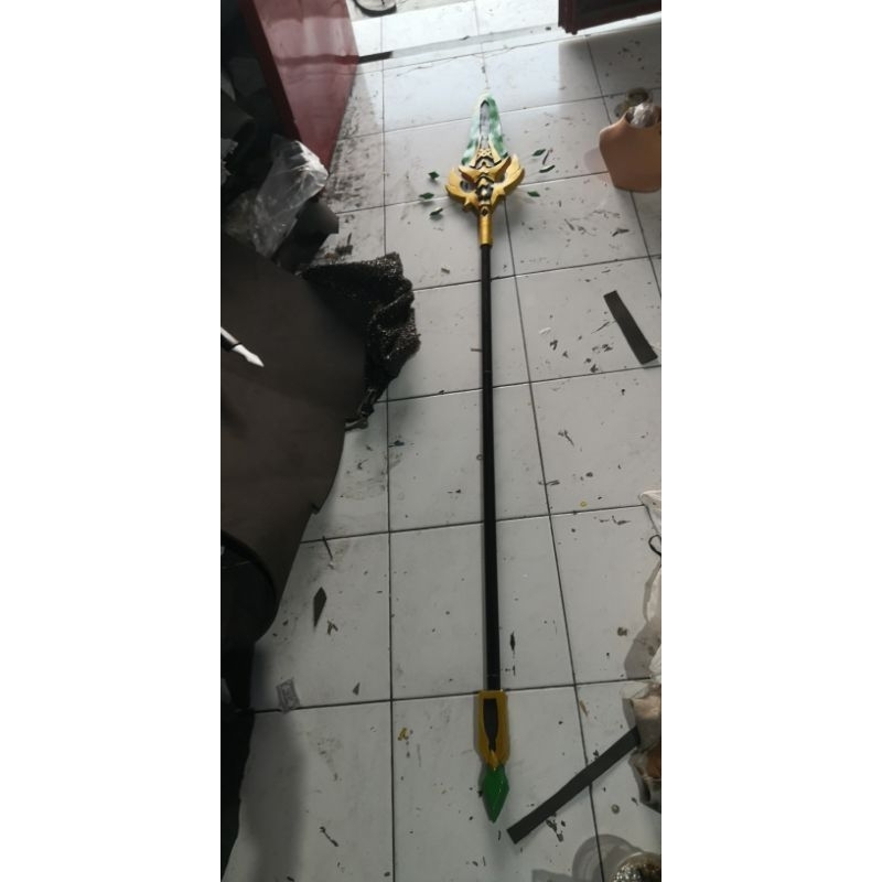 Primodial jade winged spear Weapon xiao genshin impact cosplay genshin impact