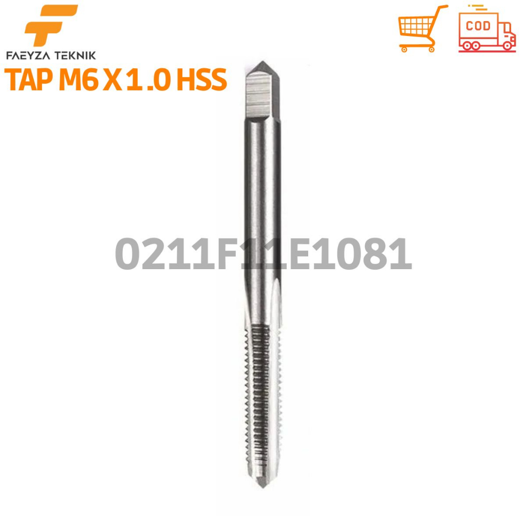 Hand Tap M6 x 1.0 Tap Baut 10 HSS Bukan Yamawa OSG
