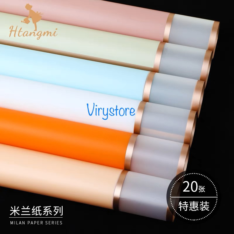 

[1 Lembar] Transparent Gold Frame Cellophane Double List Flower Wrapping Waterproof Paper Kertas Buket Bunga Wrapping Cellophane Ketras Waxxy Gold Line Hand Bouquet (58x58CM)