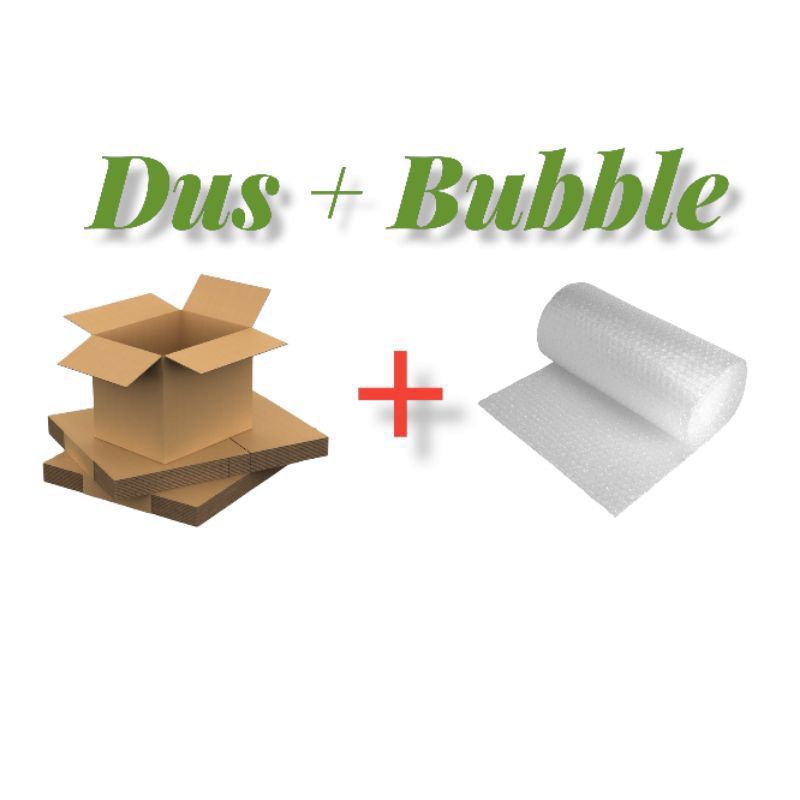 

packing aman dus+bubble wrap