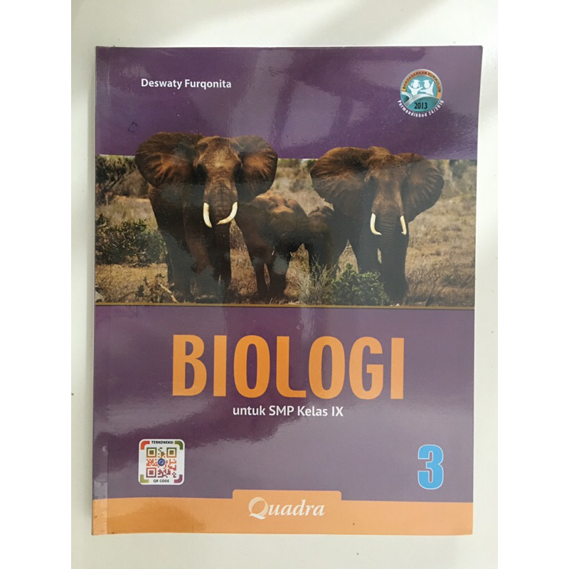 Buku Biologi kelas 9 Quadra Preloved
