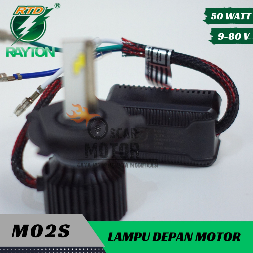 Lampu Led Motor H6 H4 RTD M02S High Power 48 Watt Original Bergaransi Universal