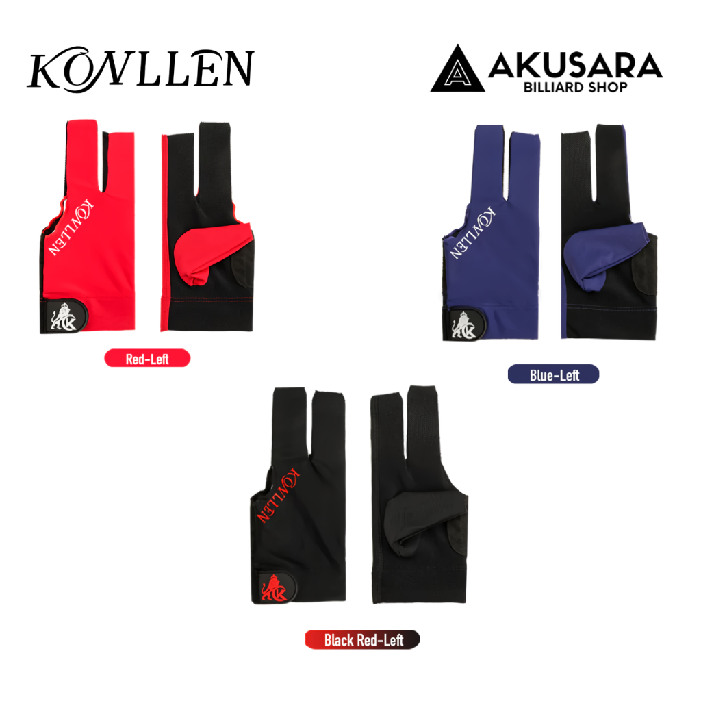 Konllen Pro Glove KL Lycra Glove Sarung Tangan Billiard Open Finger
