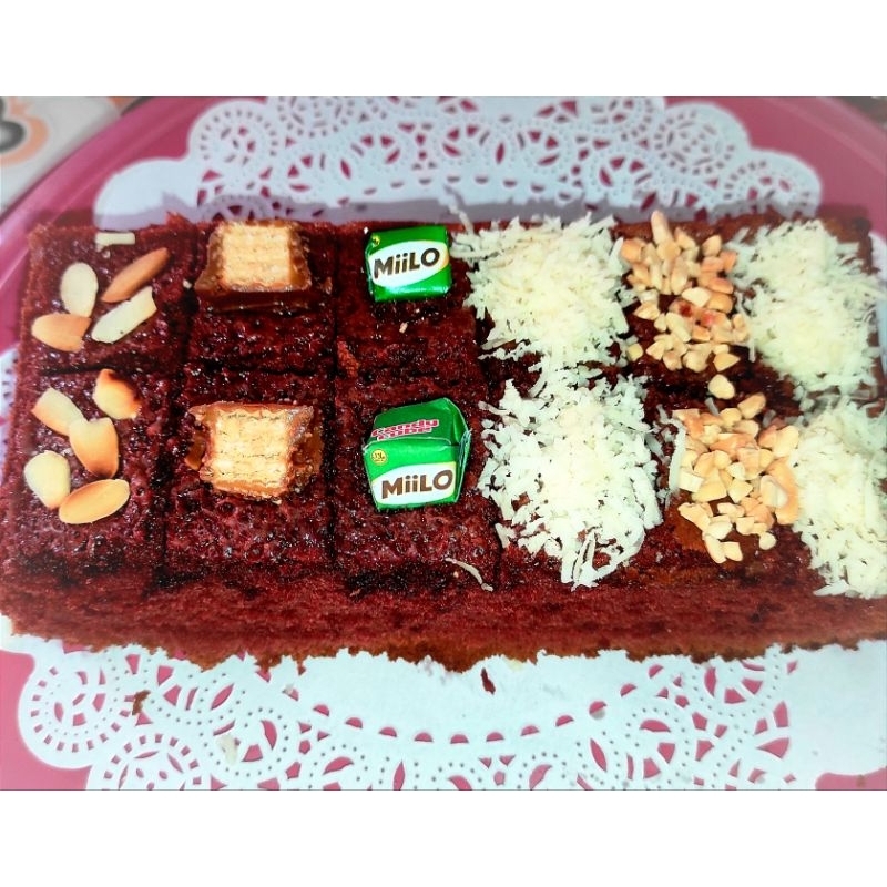 

Brownis Panggang Sekat Red Velvate Brownis Lumer Brownis Keju