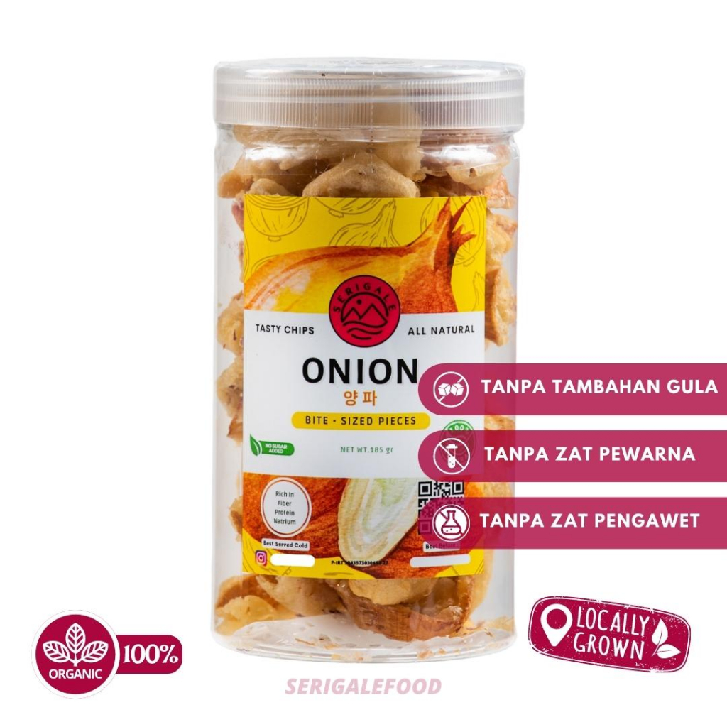 

KERIPIK BAWANG BOMBAY I KEMASAN TOPLES 1000ML I HEALTHY ONION CHIPS I KERIPIK SAYUR I CAMILAN DIET SEHAT