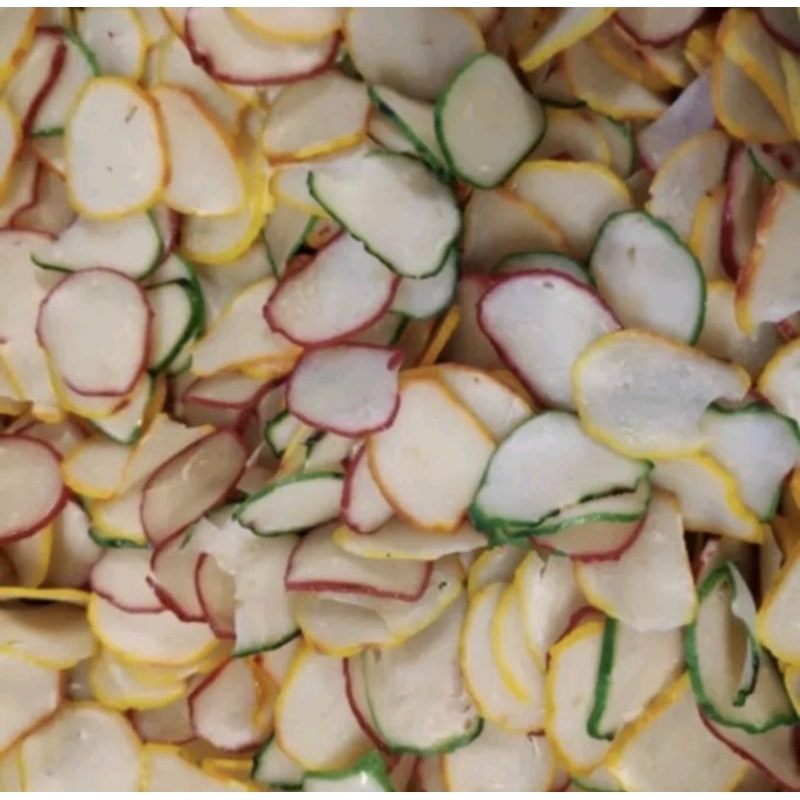 

kemplang pelangi gurih bentuk bulat mentah 500 gram