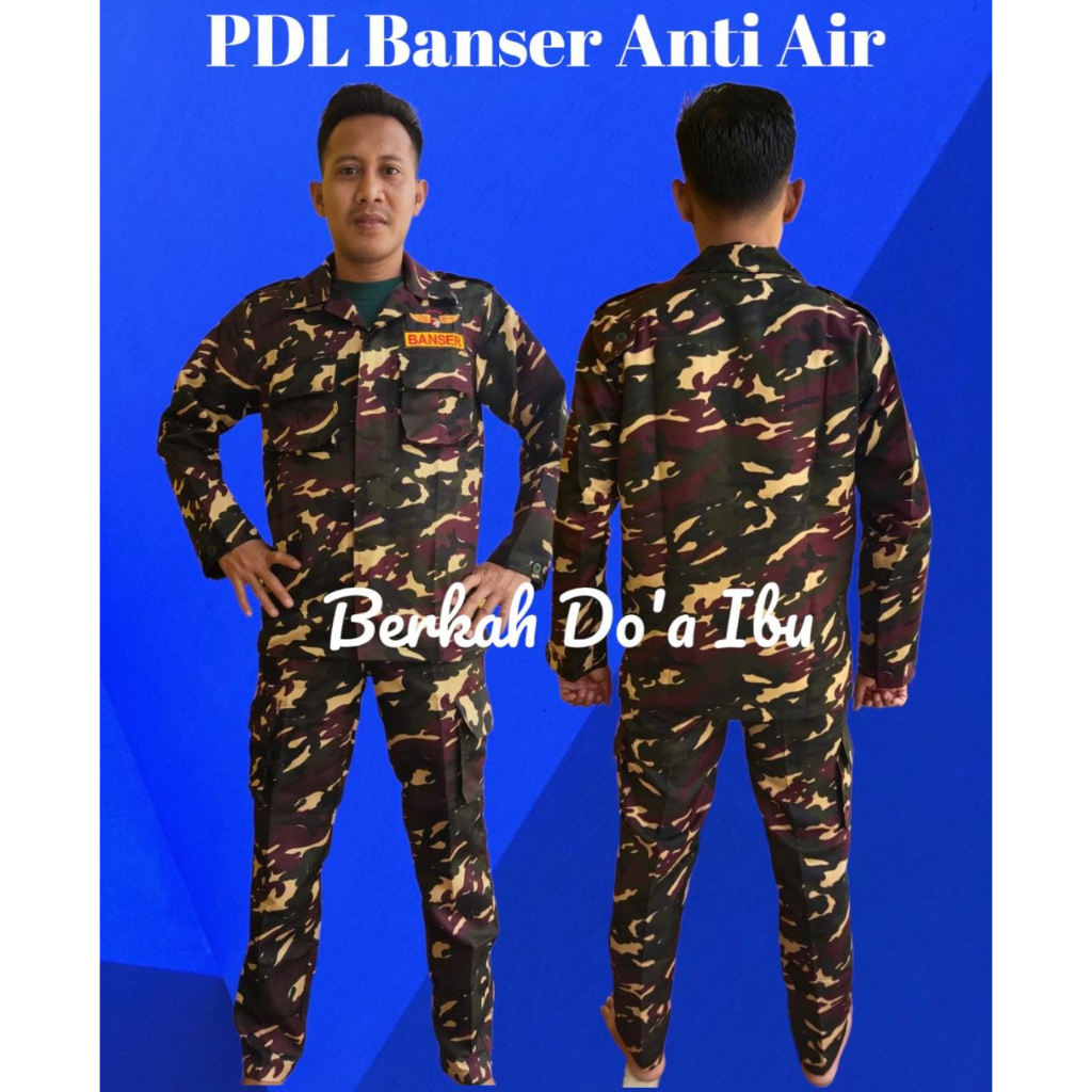 SERAGAM BANSER ANTI AIR / SERAGAM PDL BANSER SERAGAM PDL LORENG BANSER PRIA TERLARIS BAHAN WR TERBAR