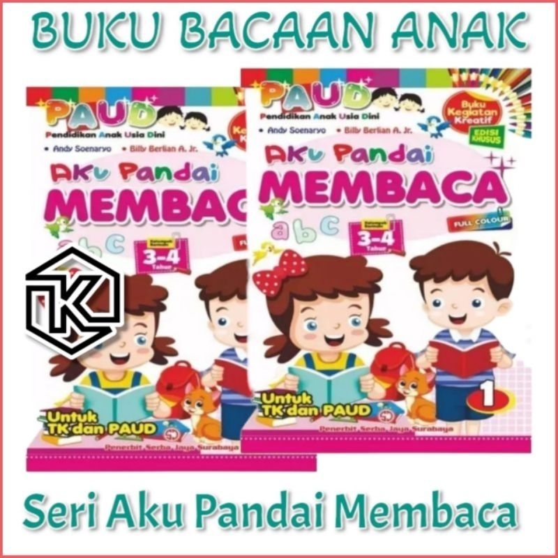 (Calistung) Buku PAUD TK Pandai Membaca / Buku Calistung / Buku Latihan Membaca / Buku Belajar Memba