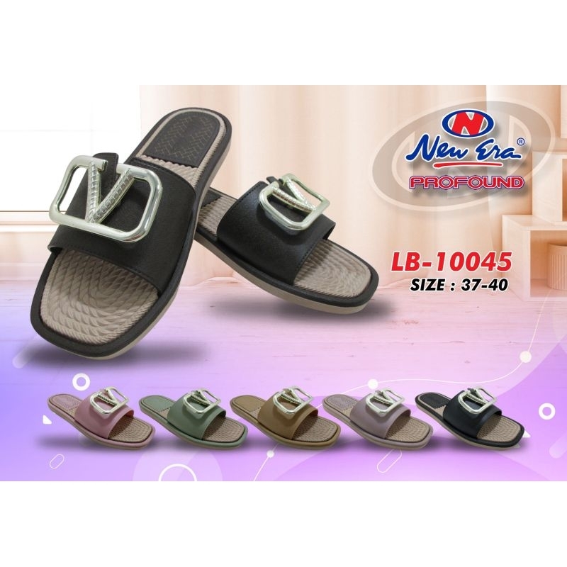 New era Sandal karet wanita slop terbaru gesper / bantal