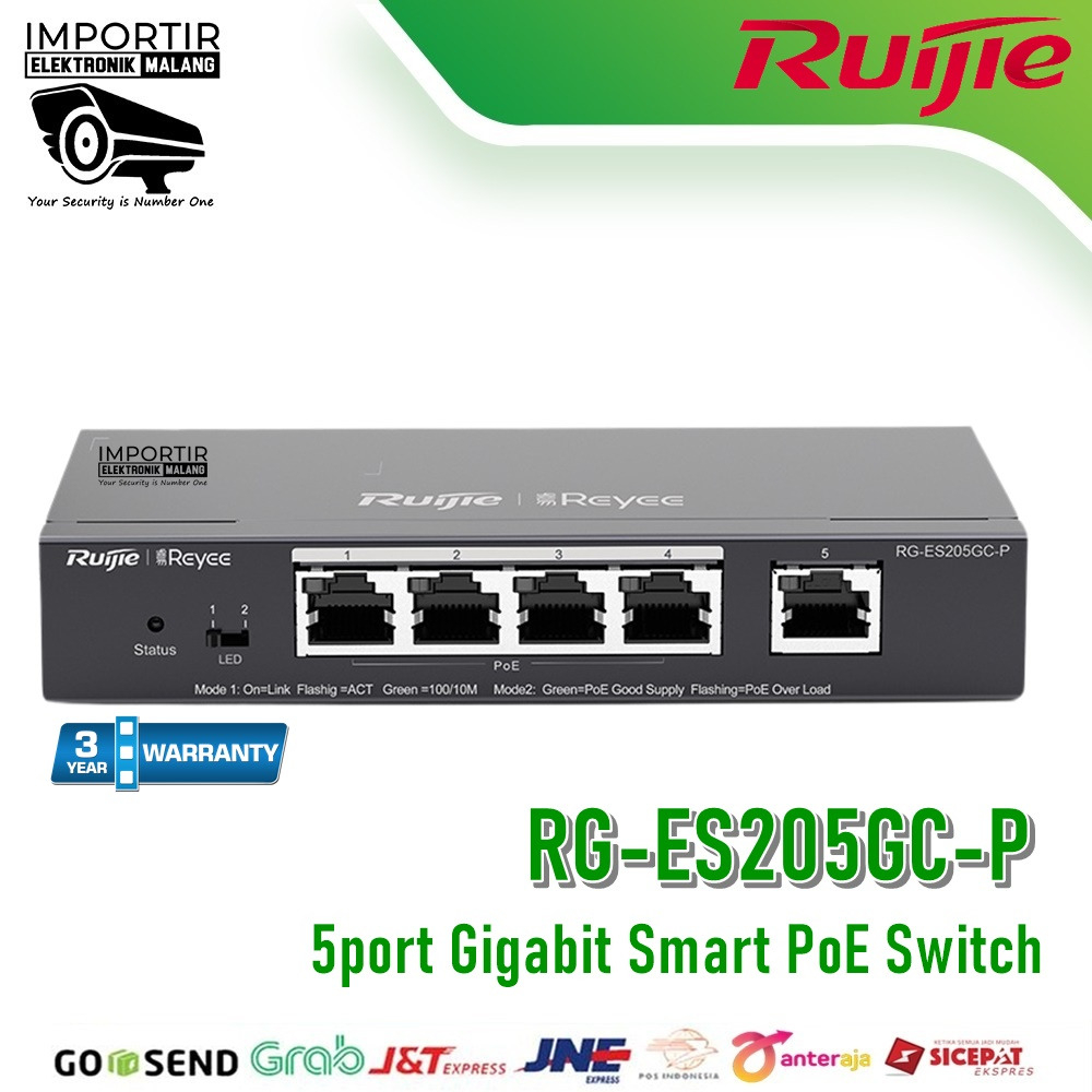 RUIJIE 5port Gigabit Smart PoE Switch - IEM