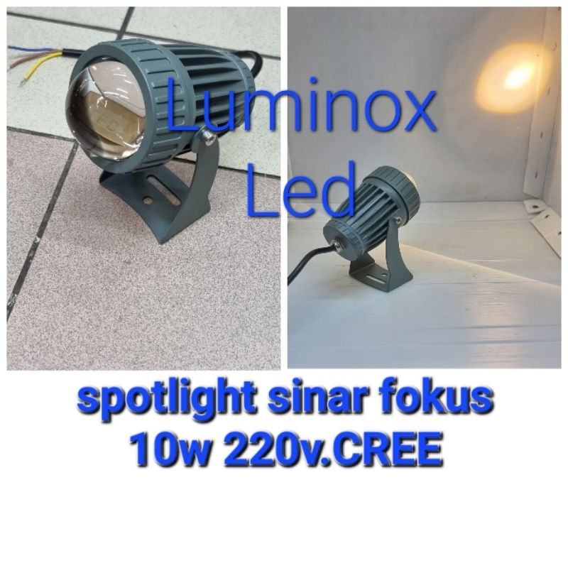 lampu tembak gedung tower led 10 watt 10watt / sorot tiang tugu 10w mata cree 220volt 3000k