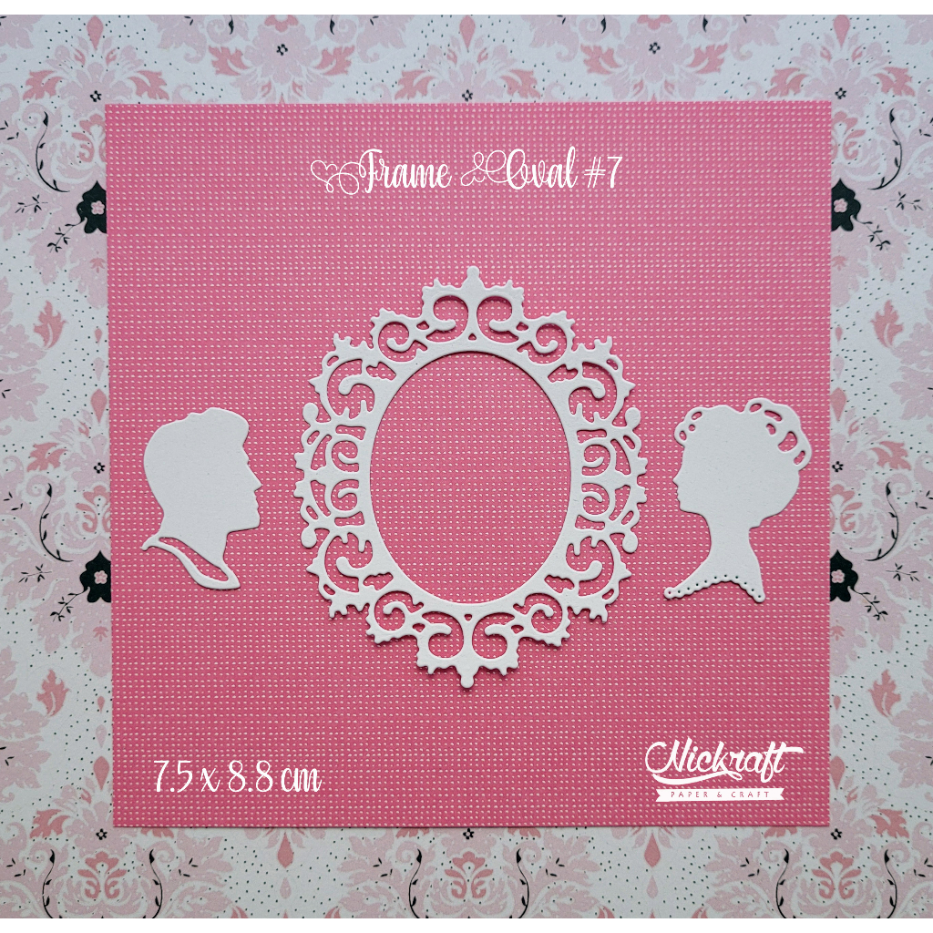 

FRAME OVAL #7 - Hiasan Scrapbook Jurnal Die Cut Journaling Bujo