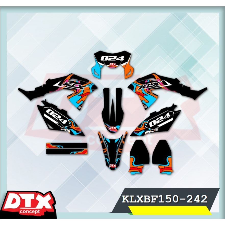 decal klx bf150 full body decal klx bf150 decal klx bf150 supermoto stiker motor klx bf150 stiker mo
