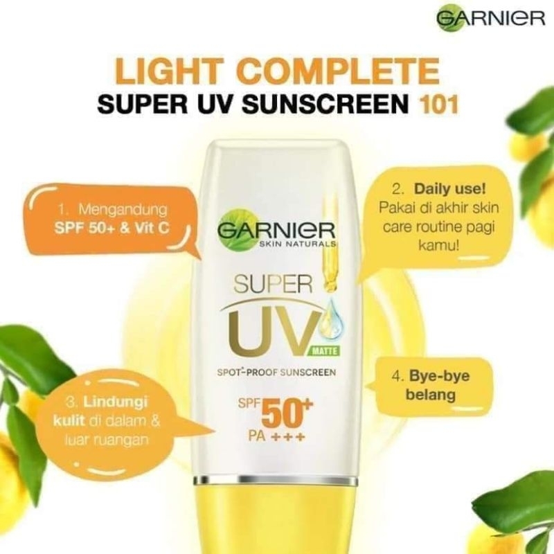 GARNIER SUNSCREEN SPF 50 PA ++++
