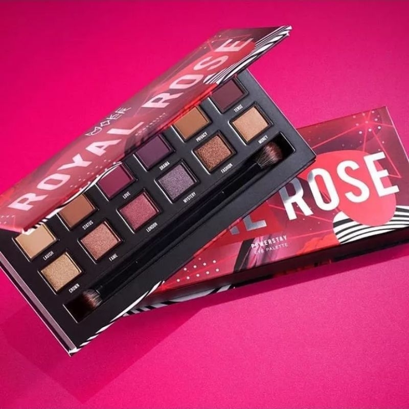 MAKE OVER Powerstay Eye Palette Royal Rose - Makeover Eyeshadow Pallet