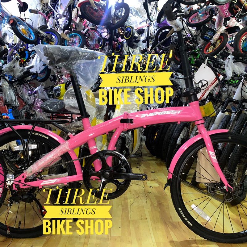 SEPEDA LIPAT EVERBEST 903 20 INCH PINK DISC BRAKE