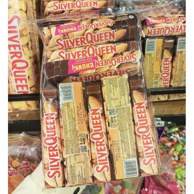 

Paket coklat silverqueen isi 6pcs