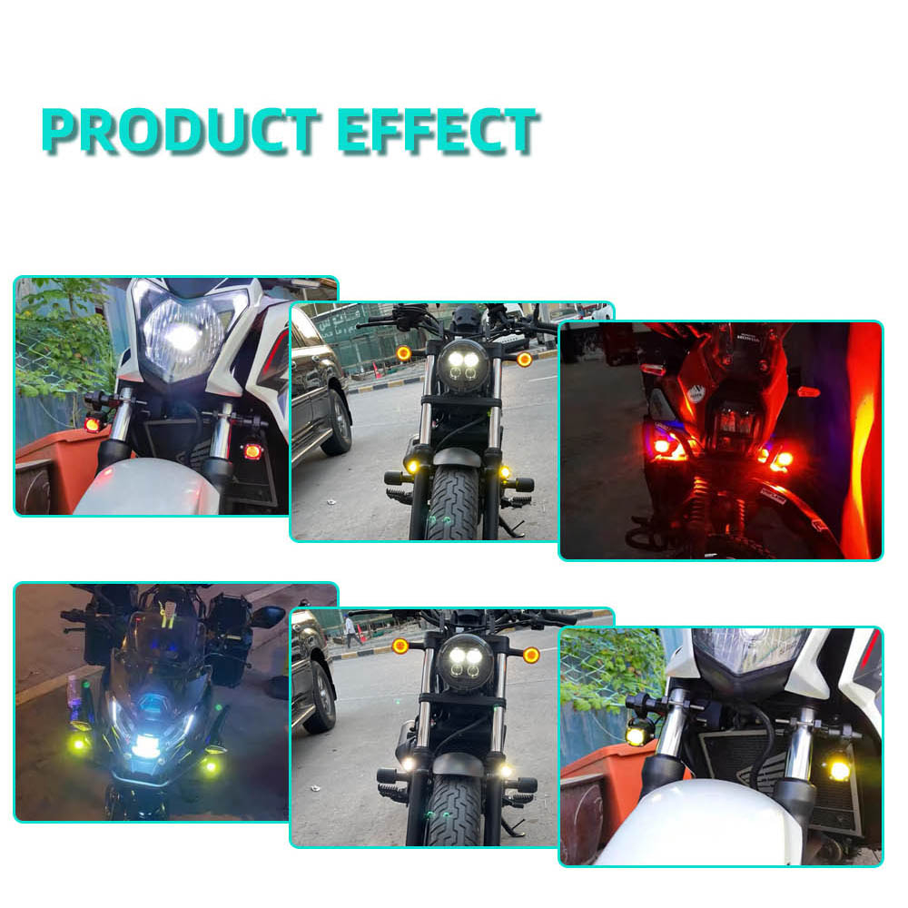 Lampu Tembak LED LASER GUN Mini MATRIX Projie Lensa 5-Mode DC 9-36V