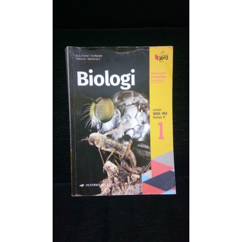 

Biologi penerbit Erlangga SMA X / kelas 1 kurikulum 2013 revisi