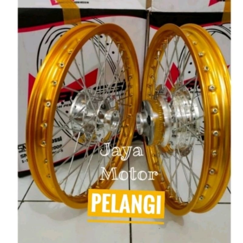 Paketan Velg Megapro Primus/ Gl pro / gl max / tromol set jari velg ukuran 140/160/185/215/ Ring17 P