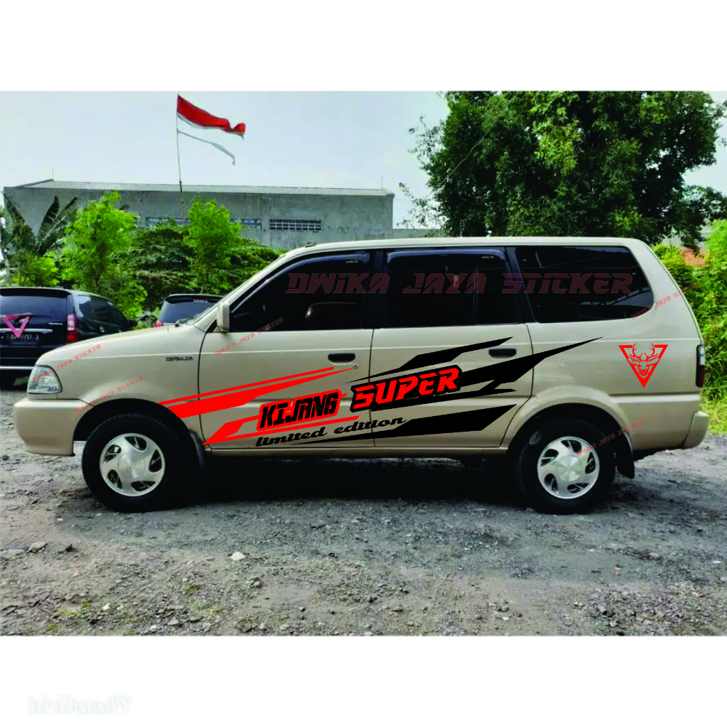 Stiker kijang super LONG/SHORT Sticker mobil kijang super Stiker stripping Lis body samping mobil ki