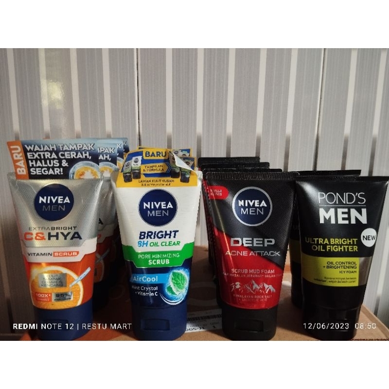 Nivea Men Cuci muka 100ml, Ponds men