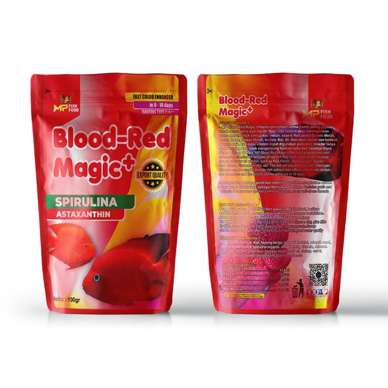 MP blood Red magic/pelet predator/pelet oscar/pelet parrot