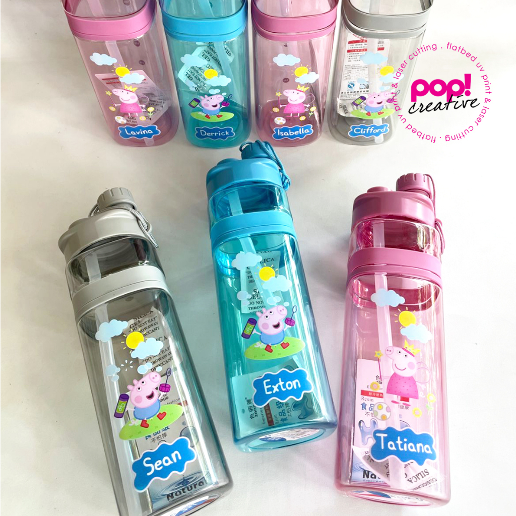 Botol minum anak 2 in 1 free custom nama kado souvenir ulang tahun