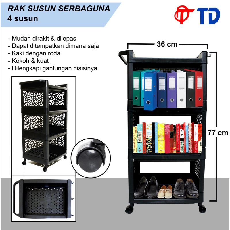 RAK YOYO / RAK SERBAGUNA 4 SUSUN / 5 SUSUN